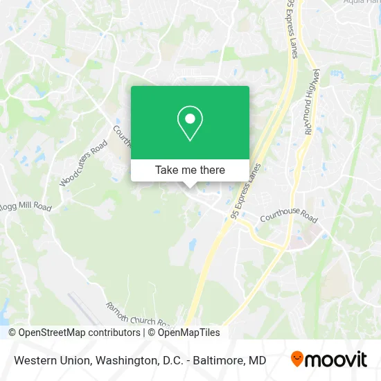 Western Union map