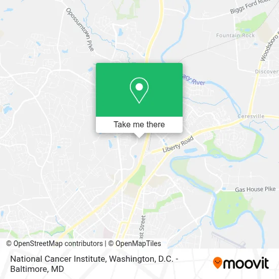 National Cancer Institute map