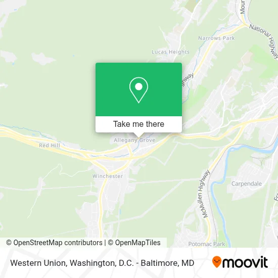 Western Union map