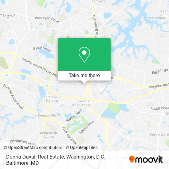 Donna Duvall Real Estate map