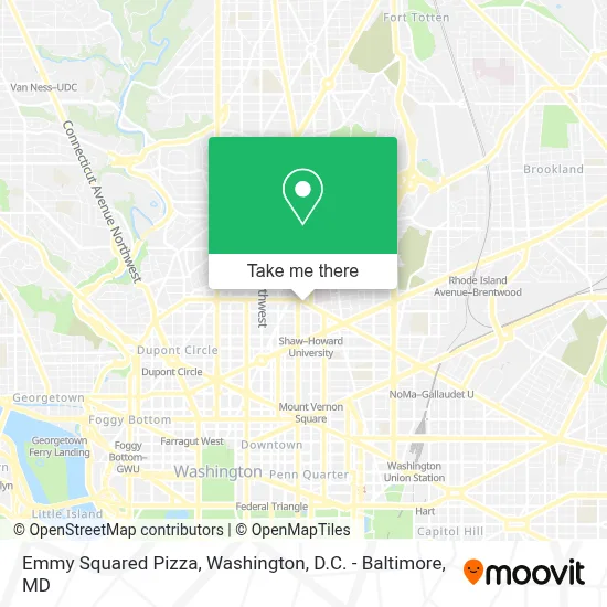 Emmy Squared Pizza map