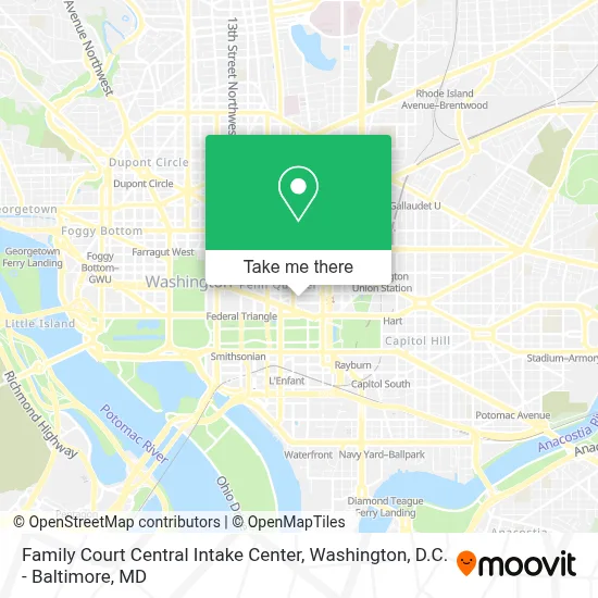Family Court Central Intake Center map