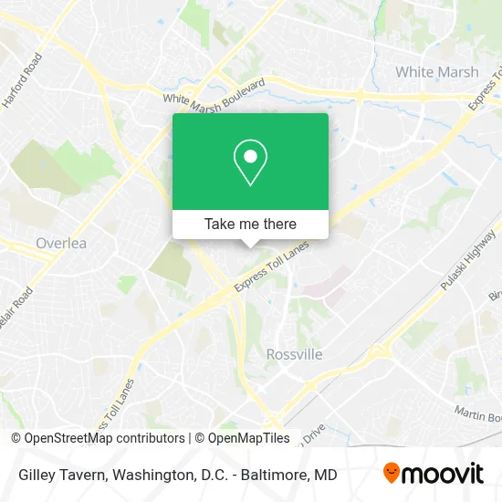 Gilley Tavern map