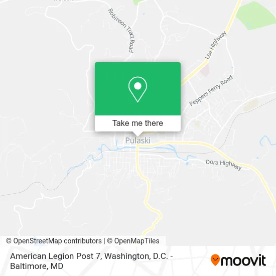 American Legion Post 7 map