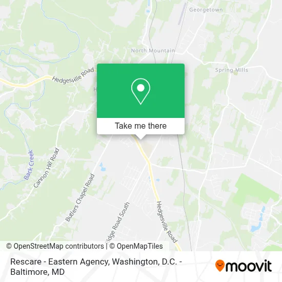 Rescare - Eastern Agency map