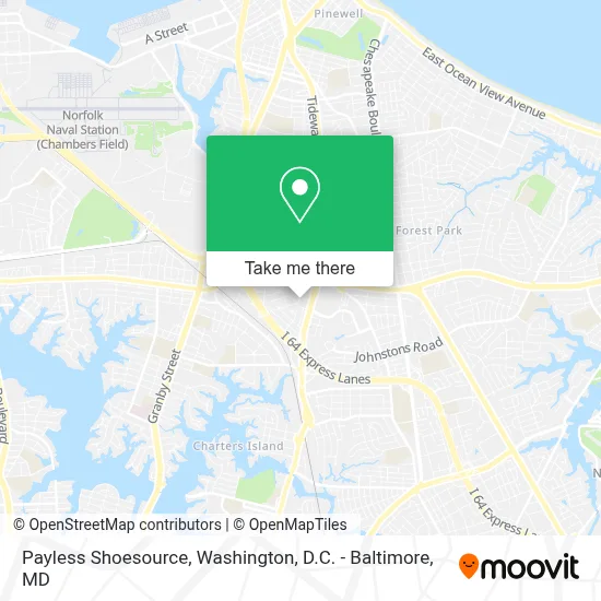 Payless Shoesource map