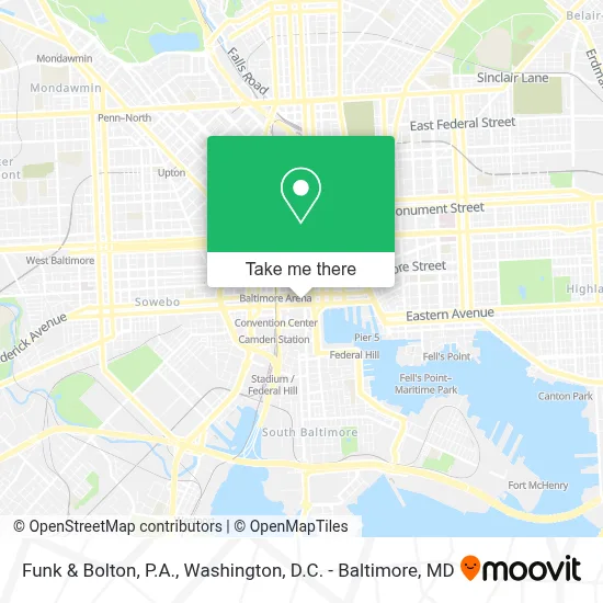 Funk & Bolton, P.A. map