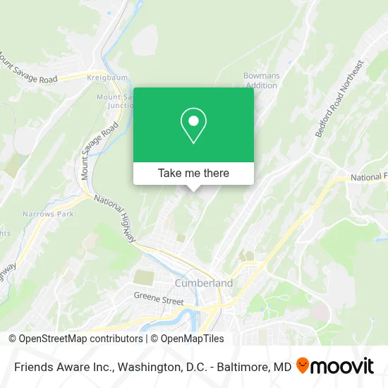 Friends Aware Inc. map