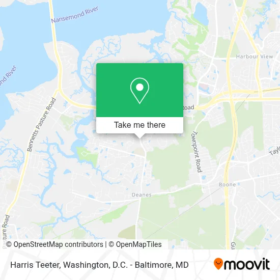 Harris Teeter map