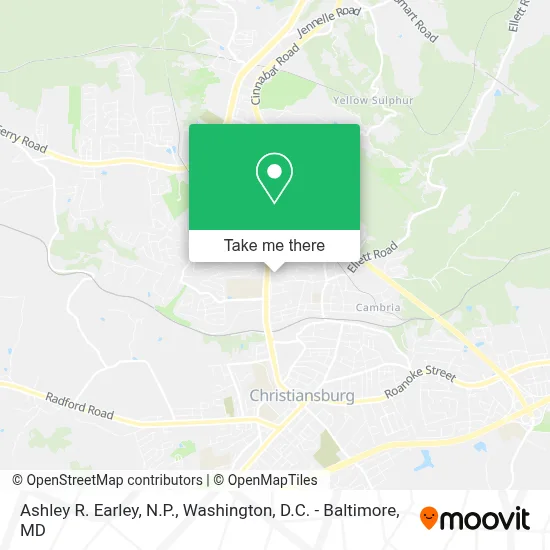Ashley R. Earley, N.P. map