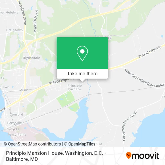 Principio Mansion House map