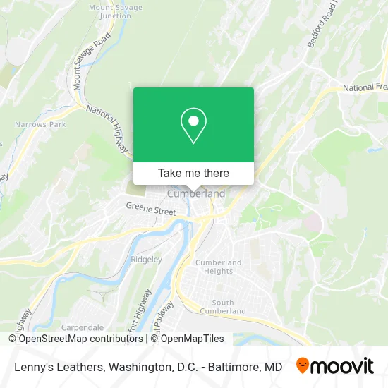 Lenny's Leathers map