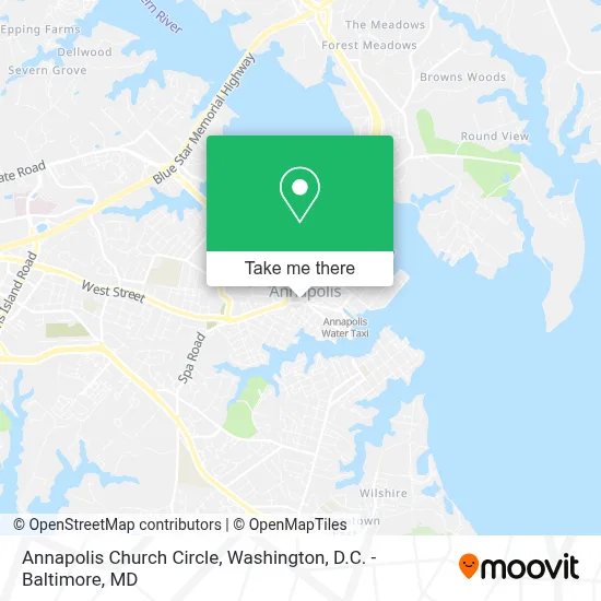 Annapolis Church Circle map