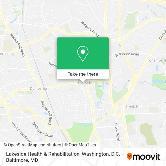 Lakeside Health & Rehabilitation map