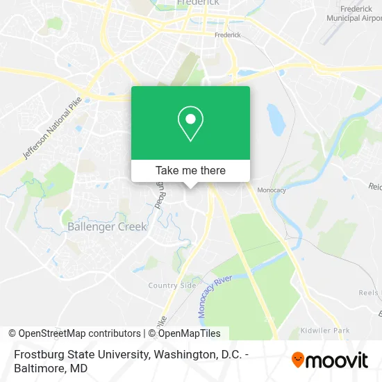 Frostburg State University map