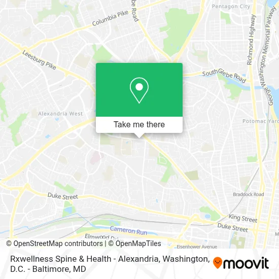 Rxwellness Spine & Health - Alexandria map