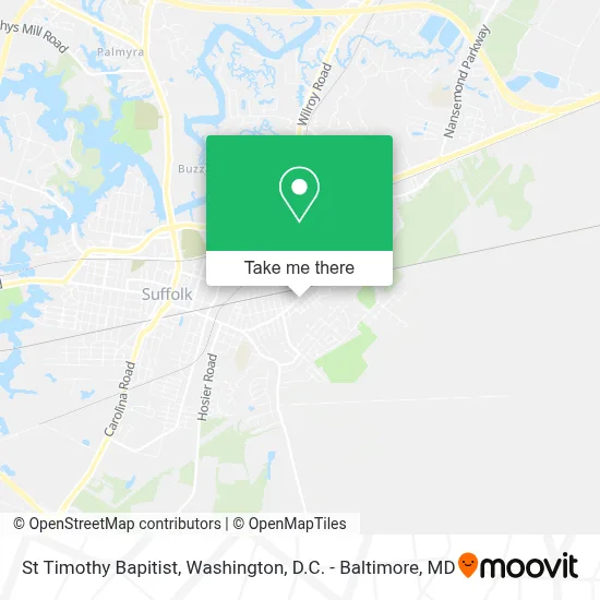 St Timothy Bapitist map
