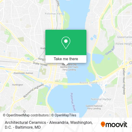 Architectural Ceramics - Alexandria map