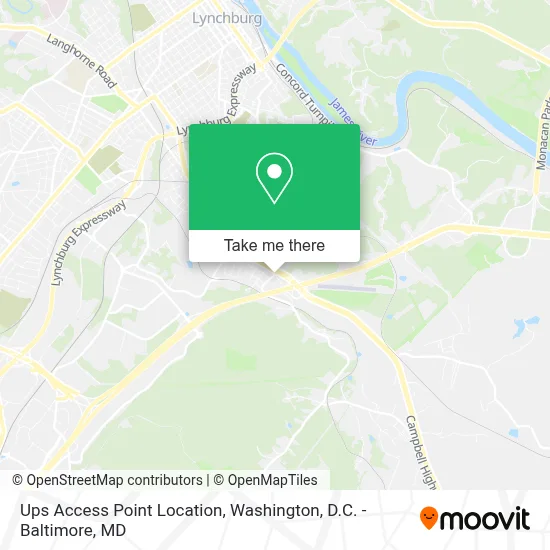 Ups Access Point Location map
