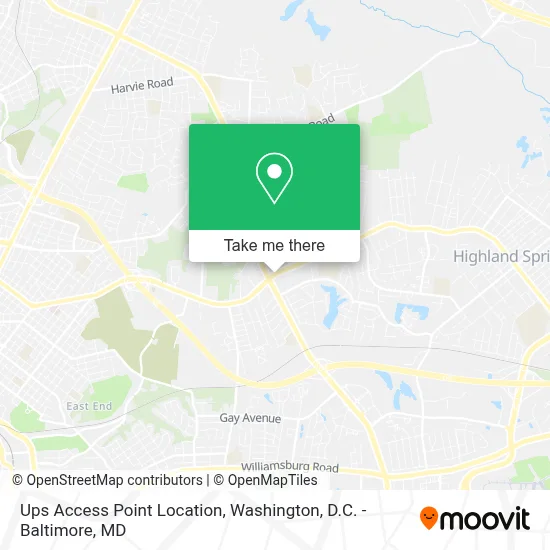 Ups Access Point Location map