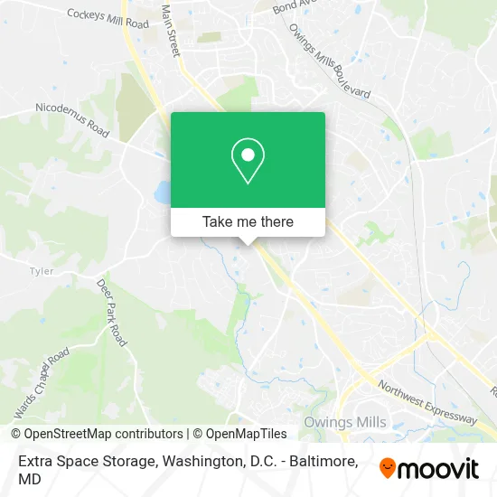 Extra Space Storage map
