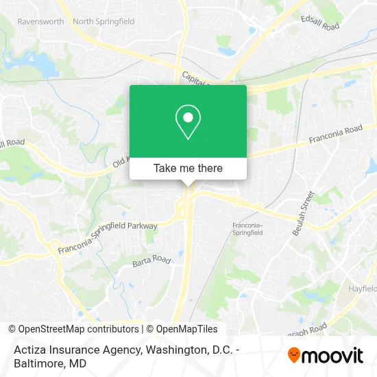 Actiza Insurance Agency map