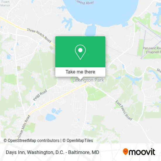 Days Inn map