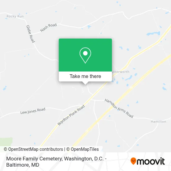 Moore Family Cemetery map