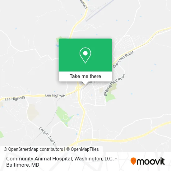 Community Animal Hospital map
