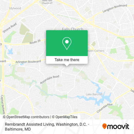 Rembrandt Assisted Living map