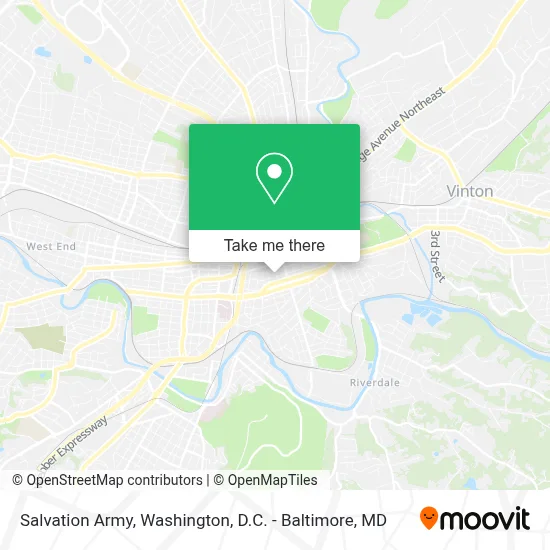 Salvation Army map