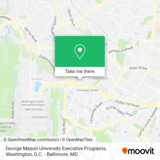 George Mason University Executive Programs map