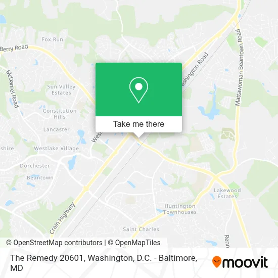 The Remedy 20601 map