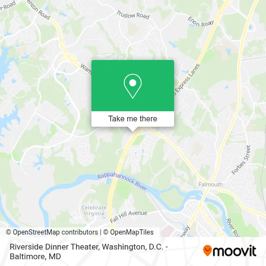 Riverside Dinner Theater map