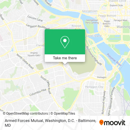 Armed Forces Mutual map