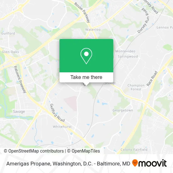 Amerigas Propane map