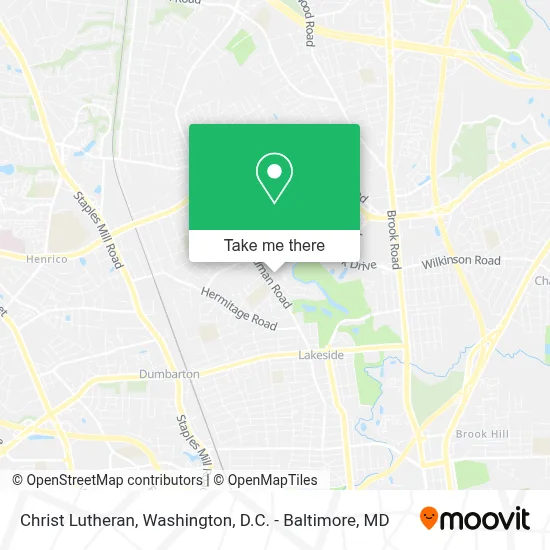 Christ Lutheran map