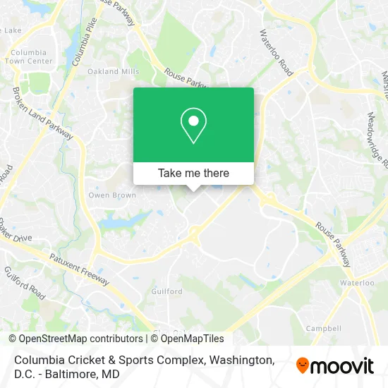 Columbia Cricket & Sports Complex map
