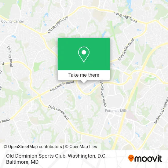 Old Dominion Sports Club map