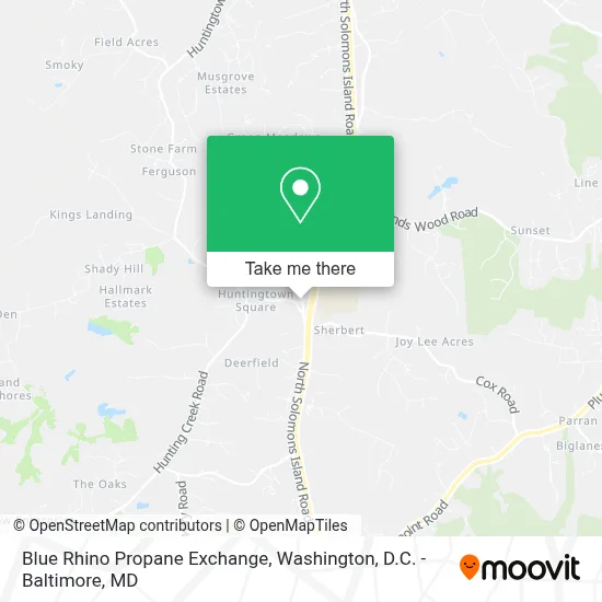 Blue Rhino Propane Exchange map