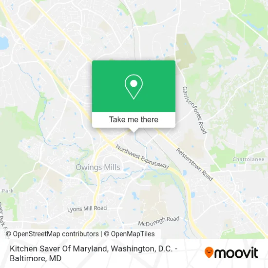 Kitchen Saver Of Maryland map