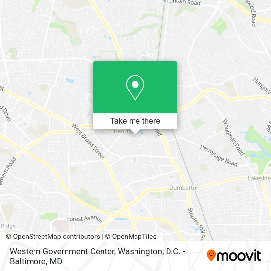 Western Government Center map