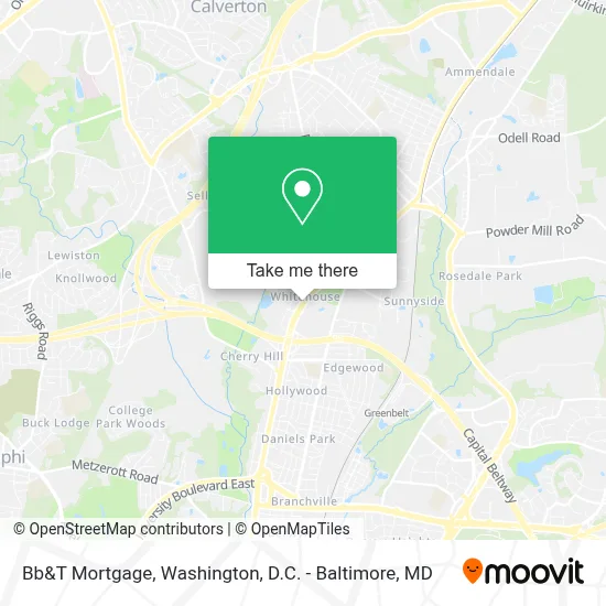 Bb&T Mortgage map