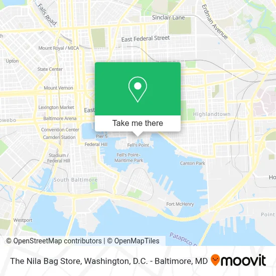 The Nila Bag Store map