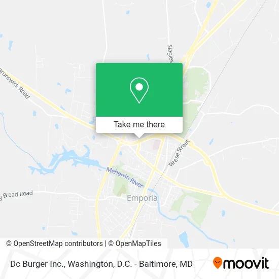 Dc Burger Inc. map
