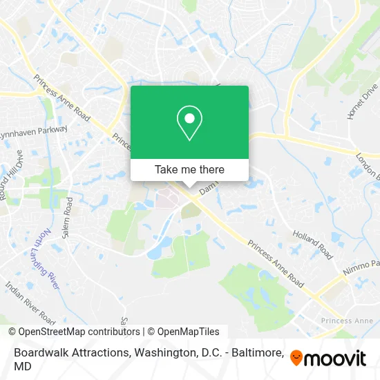 Boardwalk Attractions map