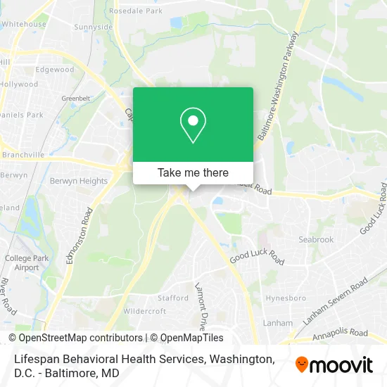 Lifespan Behavioral Health Services map
