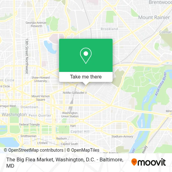 The Big Flea Market map