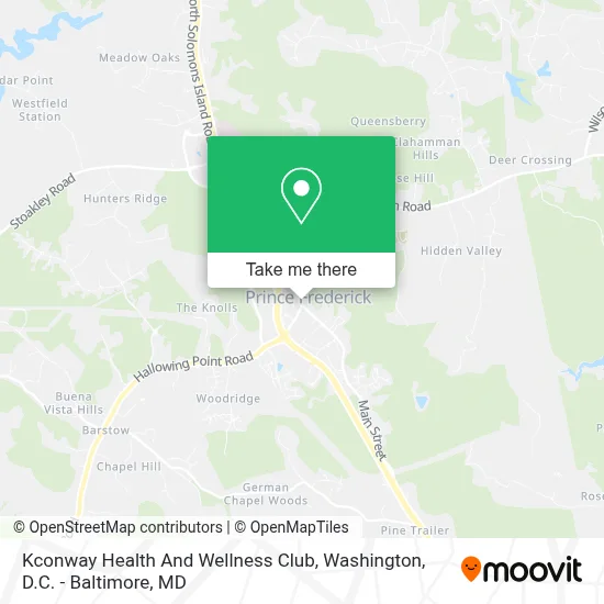 Kconway Health And Wellness Club map
