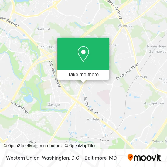 Western Union map